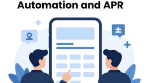 Футуристическая иллюстрация автоматизации микрокредитования и расчета ПСК для сервиса Vista-Calculator в трендах 2026 года